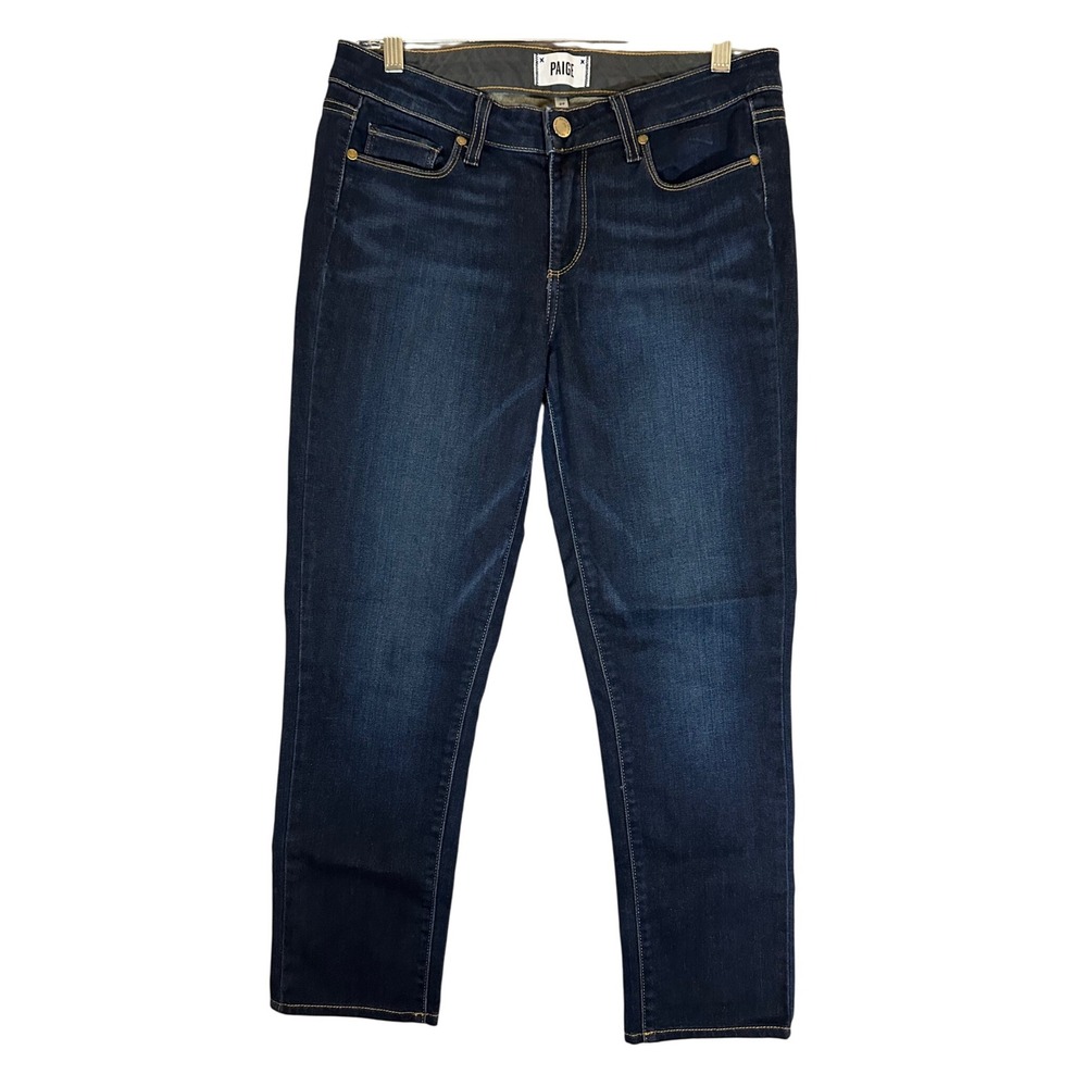 Paige Skyline Skinny Jeans Sz‎ 29 Surface Dark Wash Denim Stretch Actual 31x25
